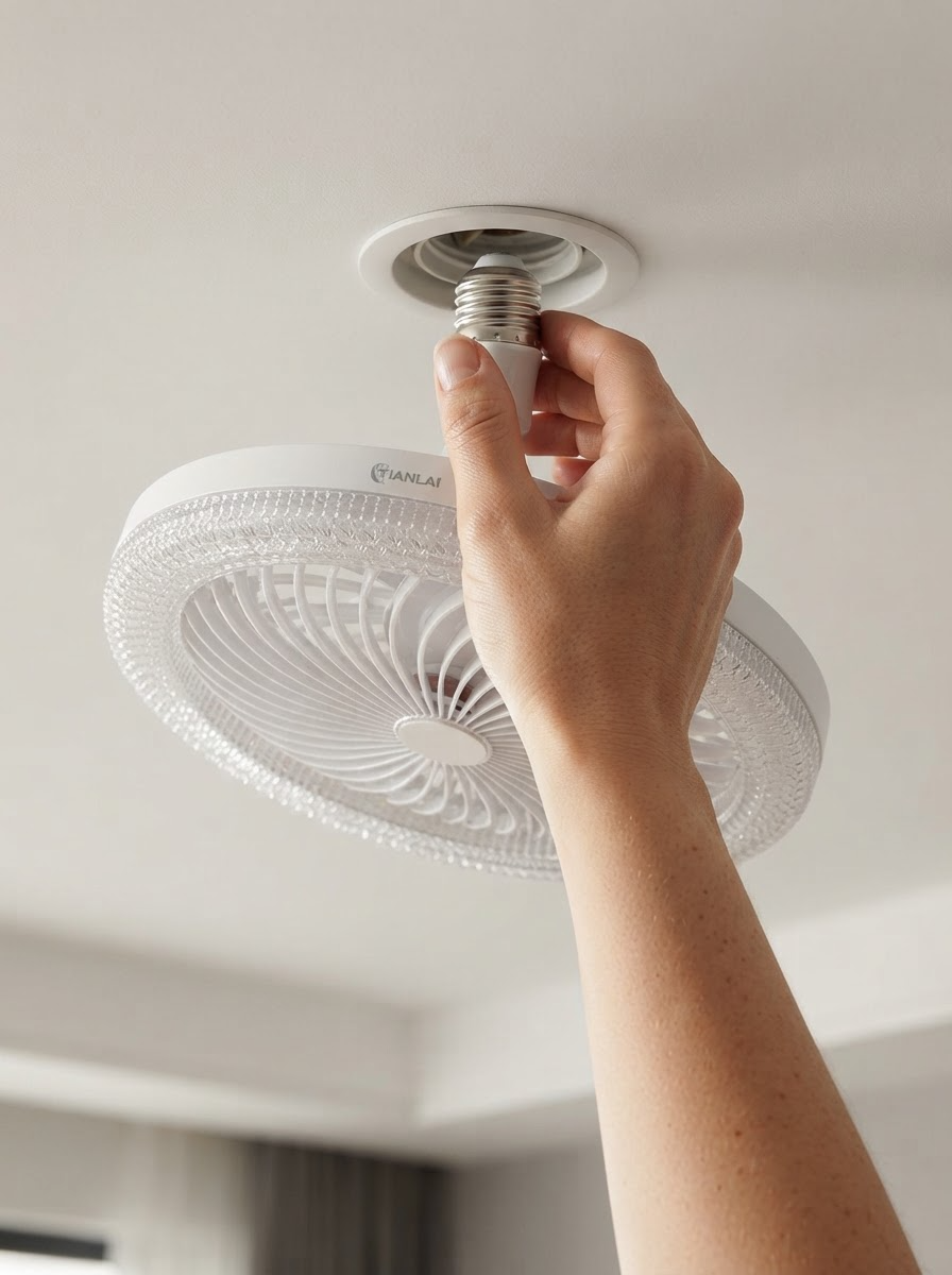 Lámpara Ventilador de Techo TIANLAI 25W